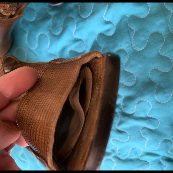 Enzo Angiolini -Leather Heel Sandals - Picture 6 of 15